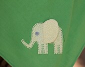 Appliqued Flannel Swaddle Blanket