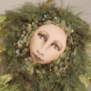 Dryad, tree spirit, OOAK Art Doll