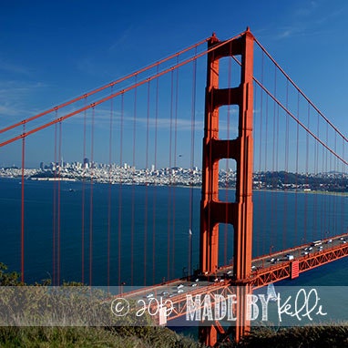 Fine Art Square Photography Print - San Francisco, Golden Gate Bridge