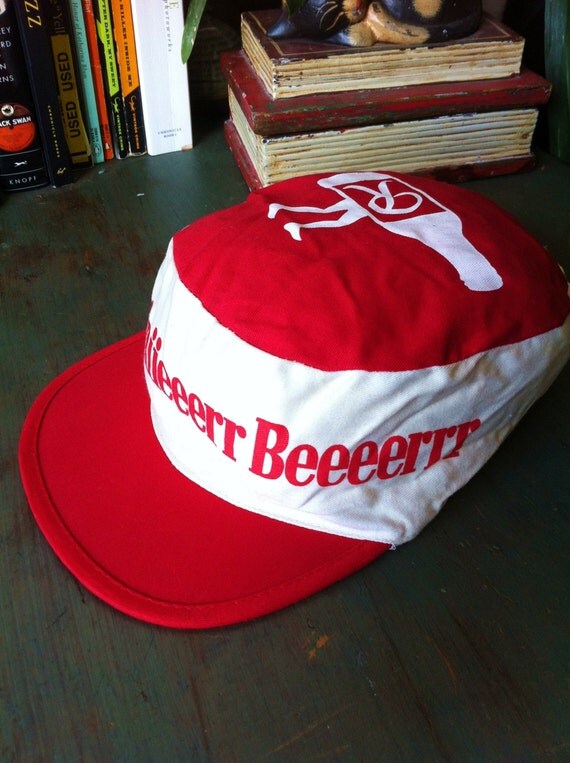 Rare Vintage 80's Rainier Beer Painters Hat by ElliottBayVintage