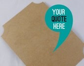 CUSTOM QUOTE CARD-- Typed on Vintage Typewriter-- Inspirational Poetry Letterpress Typography Music