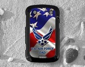 US Air Force, Blackberry 9900 case, Military, Blackberry cover, Patriotic, USA, American Flag, Red, White, Blue, Old Glory (002-0010-bb)