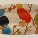 Handpainted Stoneware 'Flowers, Birds & Berries' Large Rectangular Tray
