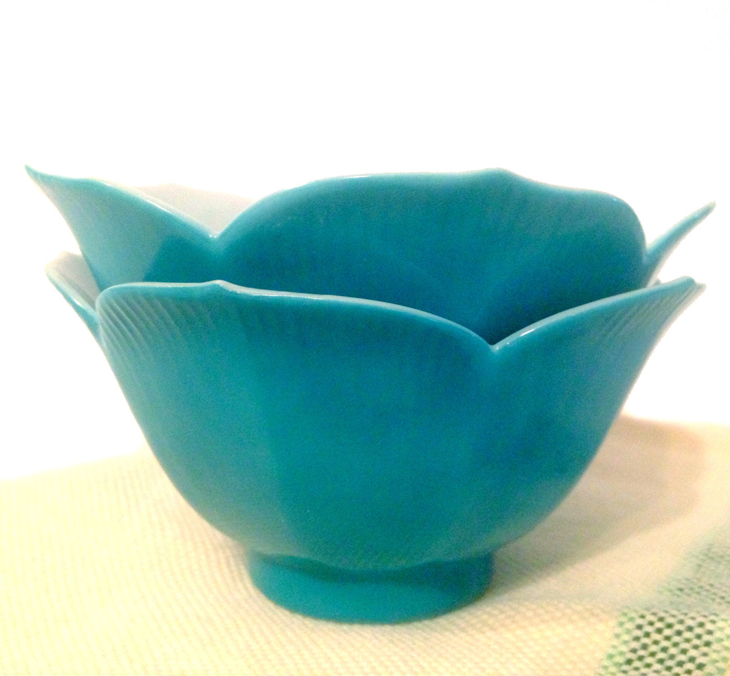 Perfect Petals Vintage Glass Flower Bowls by RamblingVintageGypsy