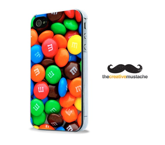 Custom iPhone 4 Case iPhone 5 Case - M&M CHOCOLATES - iPhone 4 cover iPhone 5 cover