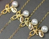Bridesmaid gifts, Silver or gold  Bow bracelets, Tie the Knot bracelet for bridesmaids, bridal party jewelry , birthstone ,monogram bracelet