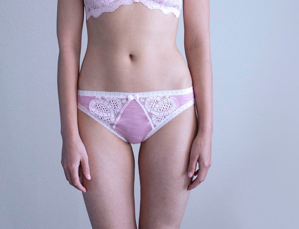 Pink and Rose Tones Panties. Beautiful Feminine Lingerie
