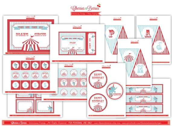 Circus Full Printable Collection Il_570xn