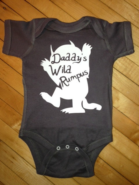 Cute Where The Wild Things Are Inspired Daddy's or Mommy's Wild Rumpus- Pick Your Color. Pick Your Size.