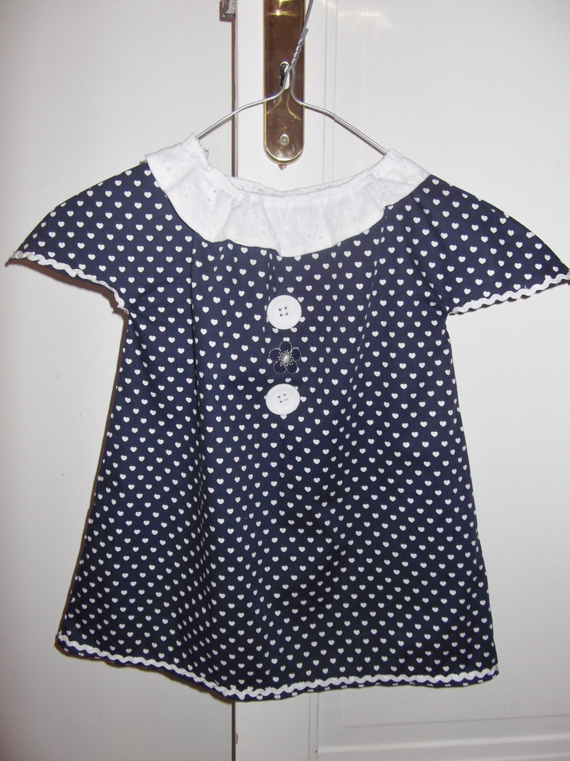 white heart dress,handmade dress for little girl,children clothing, etsy kids, girls dress, girls clothing