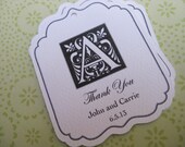 Customized Monogram Tags, Personalized Gift Tag, Wedding, or Shower Favor Tag, or Custom Product Label or Handmade By Tags