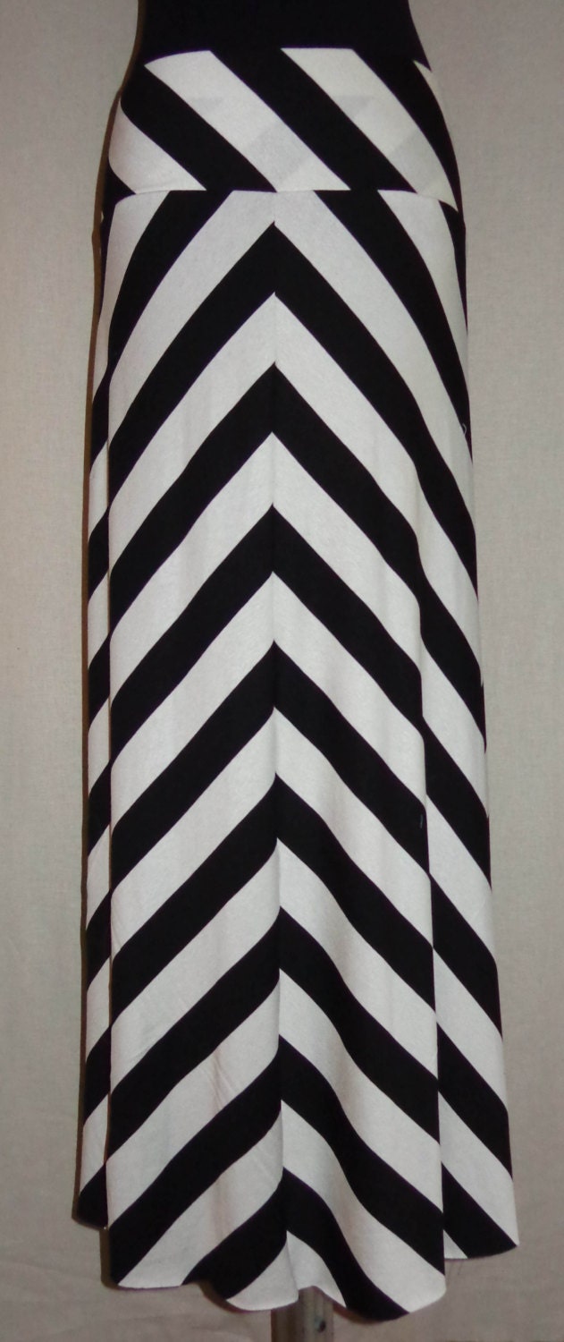 Long chevron maxi