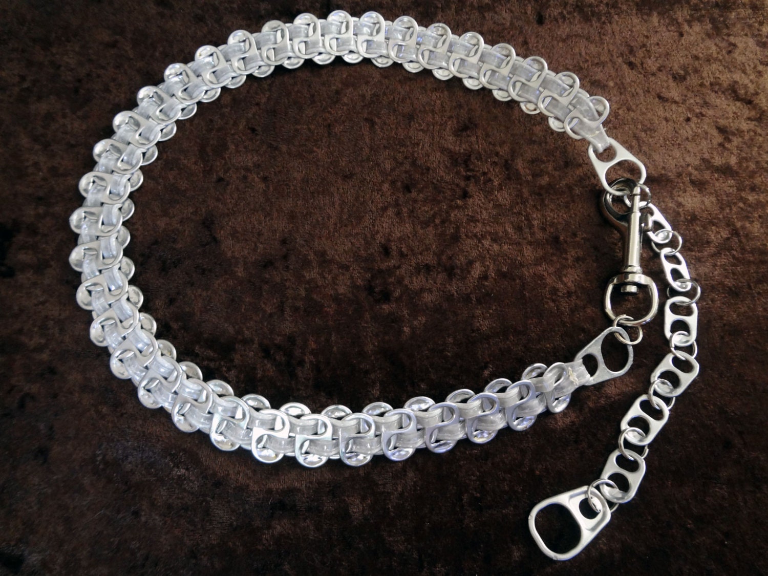 White Reflective Tab Belt 30" - 39"