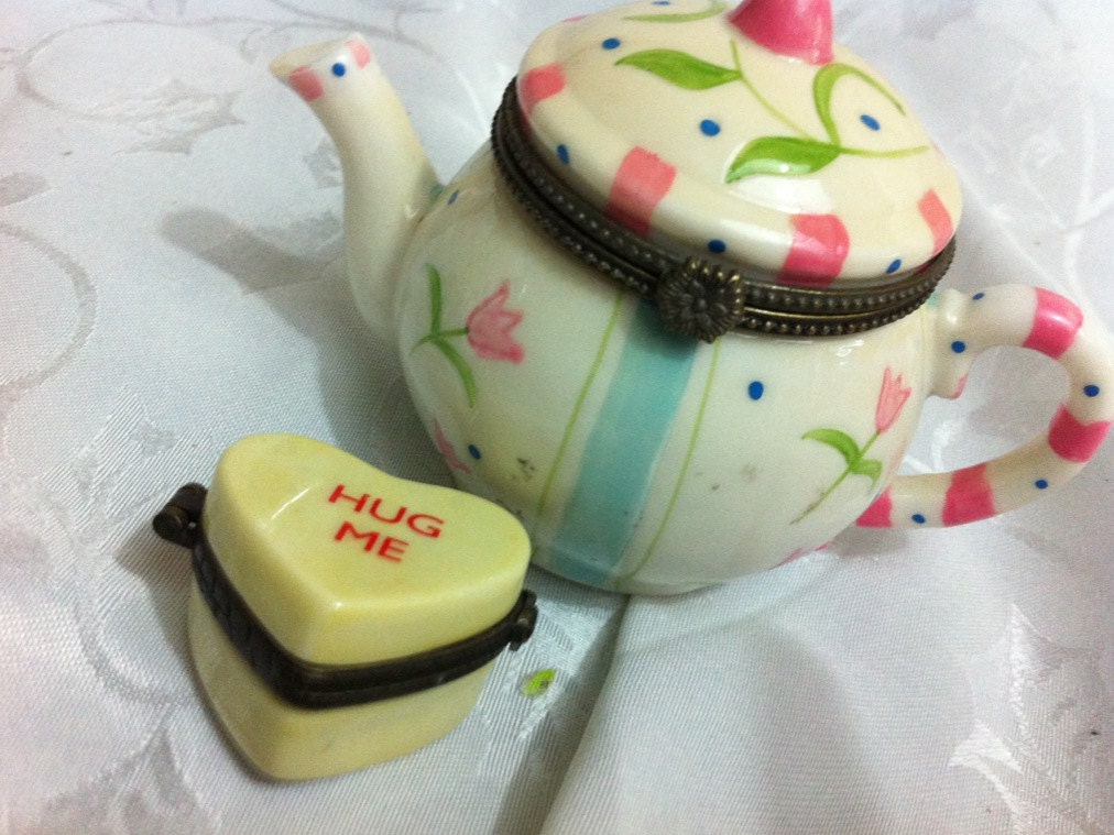RESERVED Teapot only trinket box