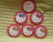 10 Hello Kitty Cupcake Toppers