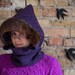 Silky Wool Crochet Hoodie with Mink Trim