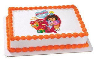 DORA-BIRTHDAY HUGS Edible Image Cake Topper Il_570xn
