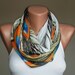 feather shawl circle infinity / infinity scarf