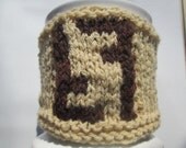 COZY Cup Knitted "FENDY" Chrochet Wool Button/Accessories/Cofee/Tea