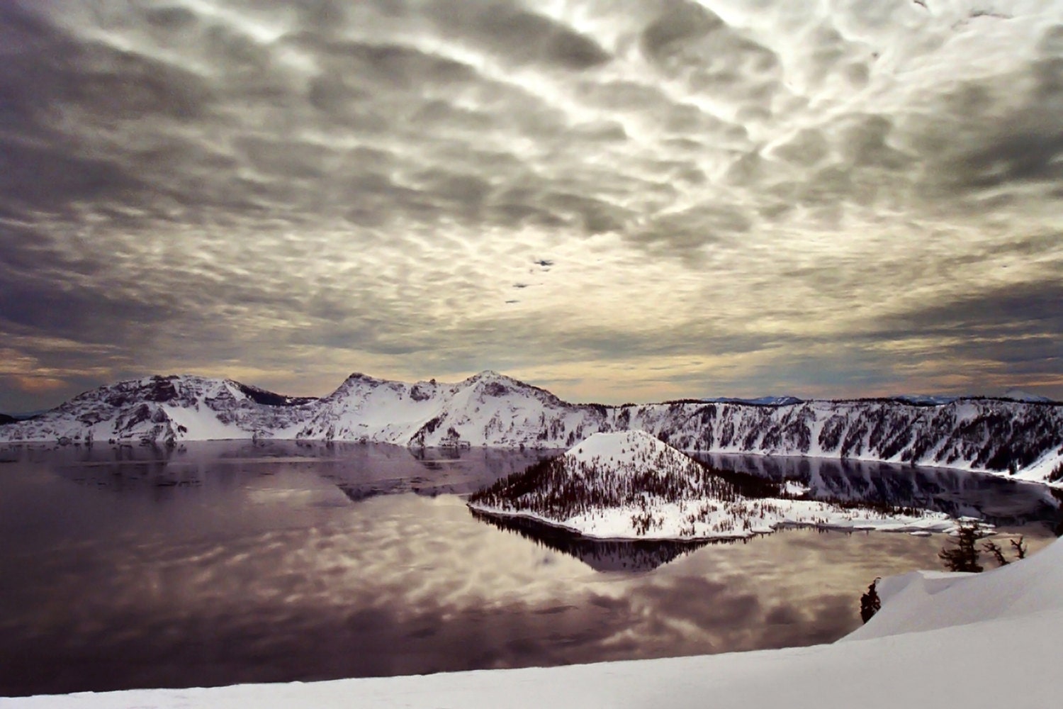 Crater Lake Oregon Landscape Photography Fine Art Photographic Print - Crater Lake  8x12 - SoulFireStudio
