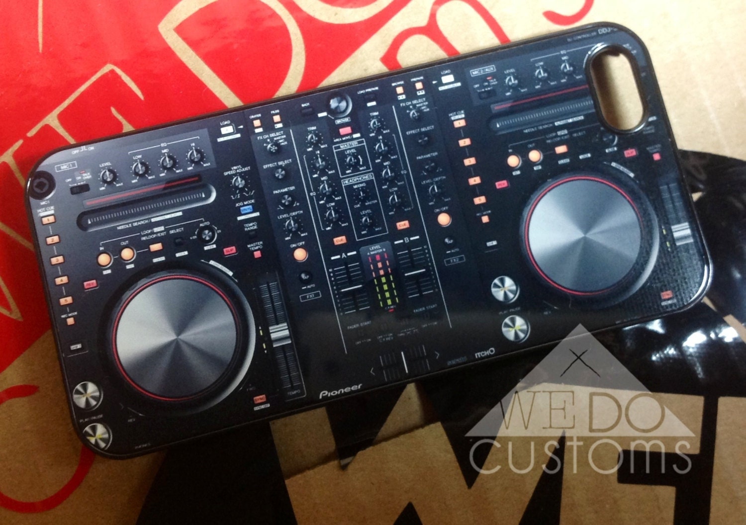 iPhone Cases - Turntable DJ HipHop Synthesizer Music Radio Speakers Classic Vintage Hard Cover Protective iPhone 4 iPhone 5 Gifts Under 25
