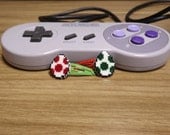 Yoshi Egg hair clips - Video game inspired 16 bit pixel jewelry (Nintendo/Arcade)(Nerdy/Geeky/Retro)