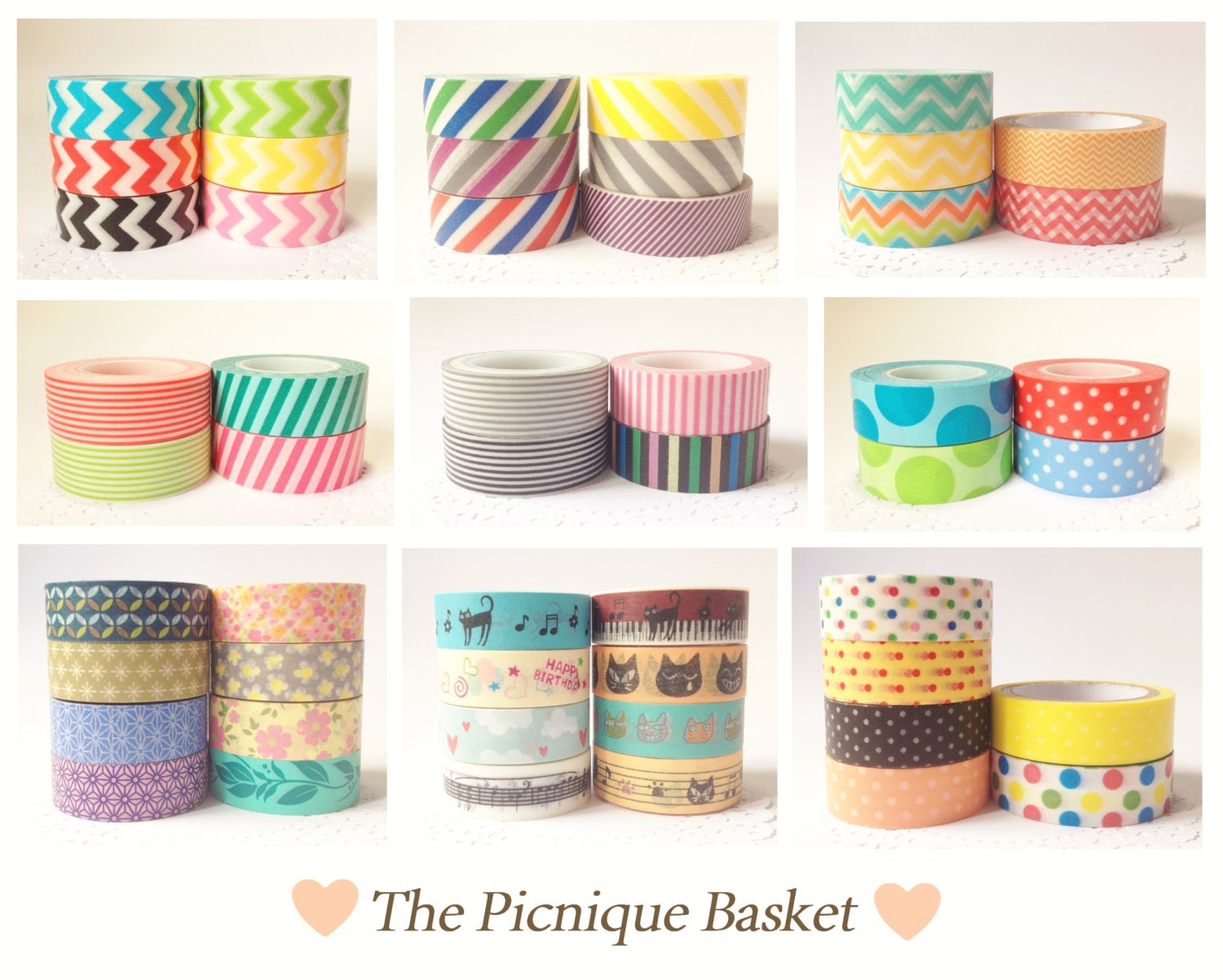 Pick Your Own - 8 Rolls Washi Tapes (10M)