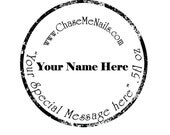 Name your own Nail Polish. Personalized Nail Polish. 3 Free Handmade Glitter Polish.  Chase Me Nails on Etsy. Deep Bronze Colour Nail Polish