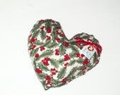 Pillow HEART Hot Cold Pack Rice Micro Eco-Friendly Pain Relief Therapy Print  Fabric Made in USA