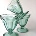 Teal Green Sherbert Cups, Anchor Hocking