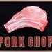 PORK CHOP- The Meat Series Hand Printed Letterpress Poster