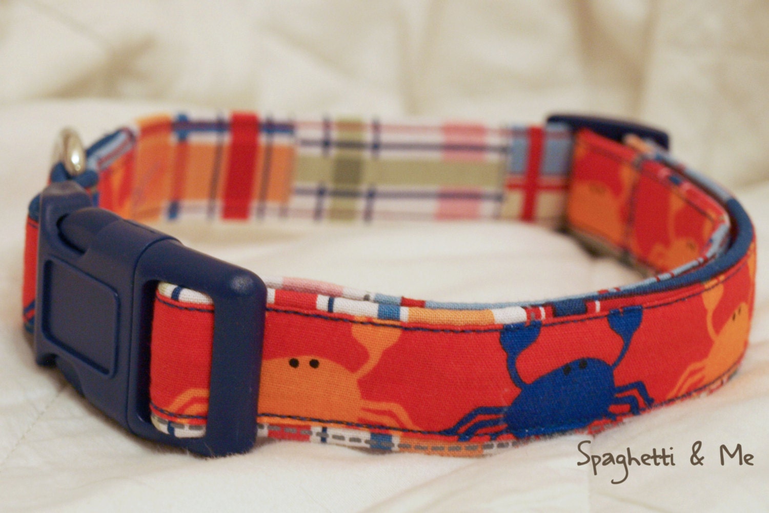 Surfside Beach - 1" Width Adjustable Dog Collar - Pet wear, Custom Dog Collars, Leashes, Pet Accessories, Martingale Collars