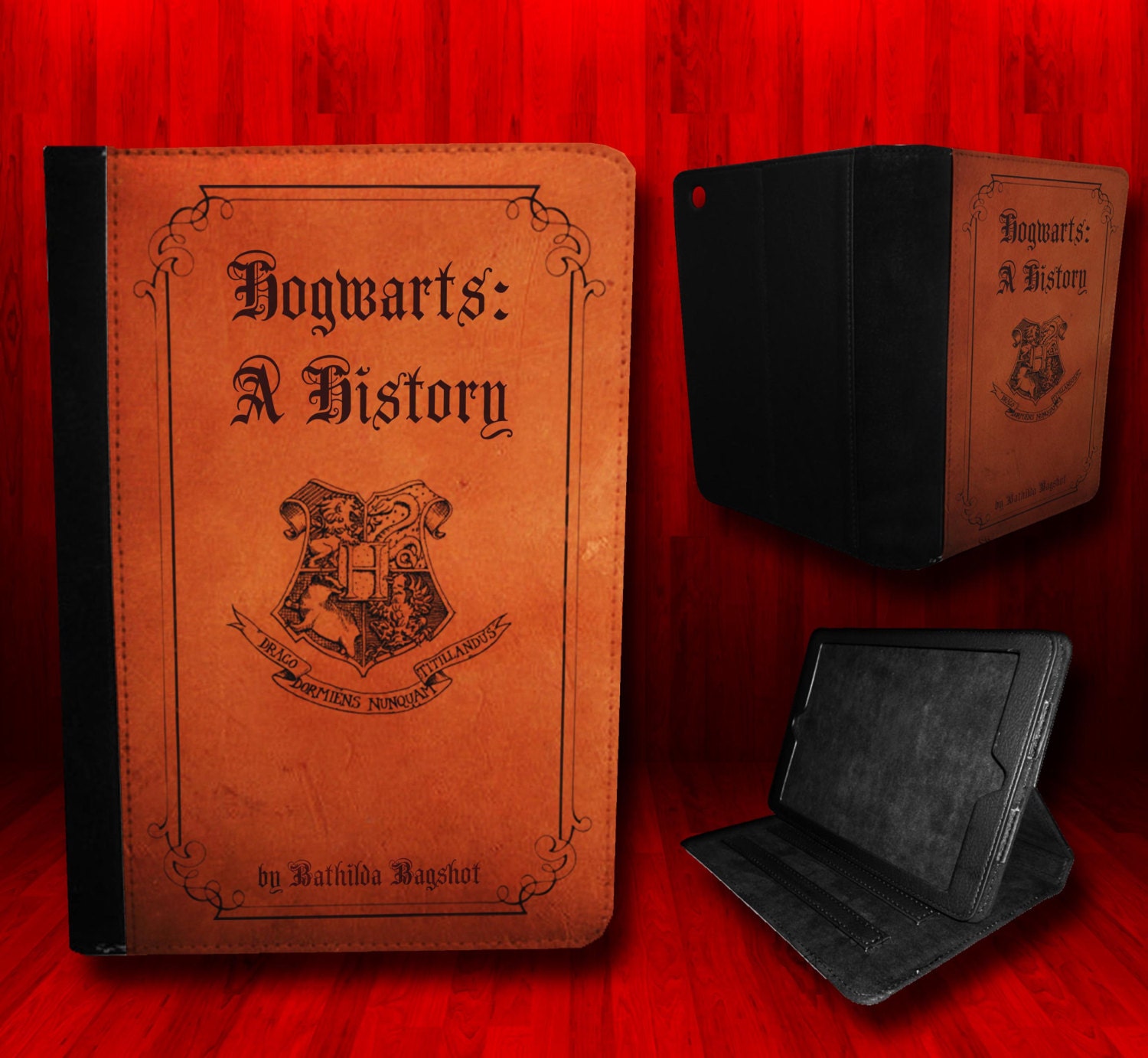Harry Potter inspired Hogwarts A History Leather Case For iPad Mini