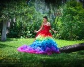 Esperanza Rainbow Bridal Couture Ricky Lindsay Gown Fashion Dress Wedding