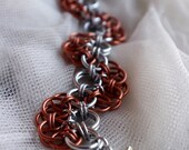 Chainmaille Wave Bracelet - Copper Chainmail - Chainmaille Jewelry