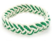 Green and White Sailor Knot Bracelet