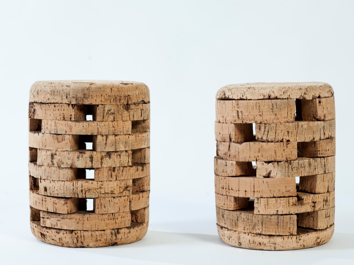 Cork stool, made of cork as the main material, asembled with has wood nail. Beautiful, light and robust. - Raihartenatural