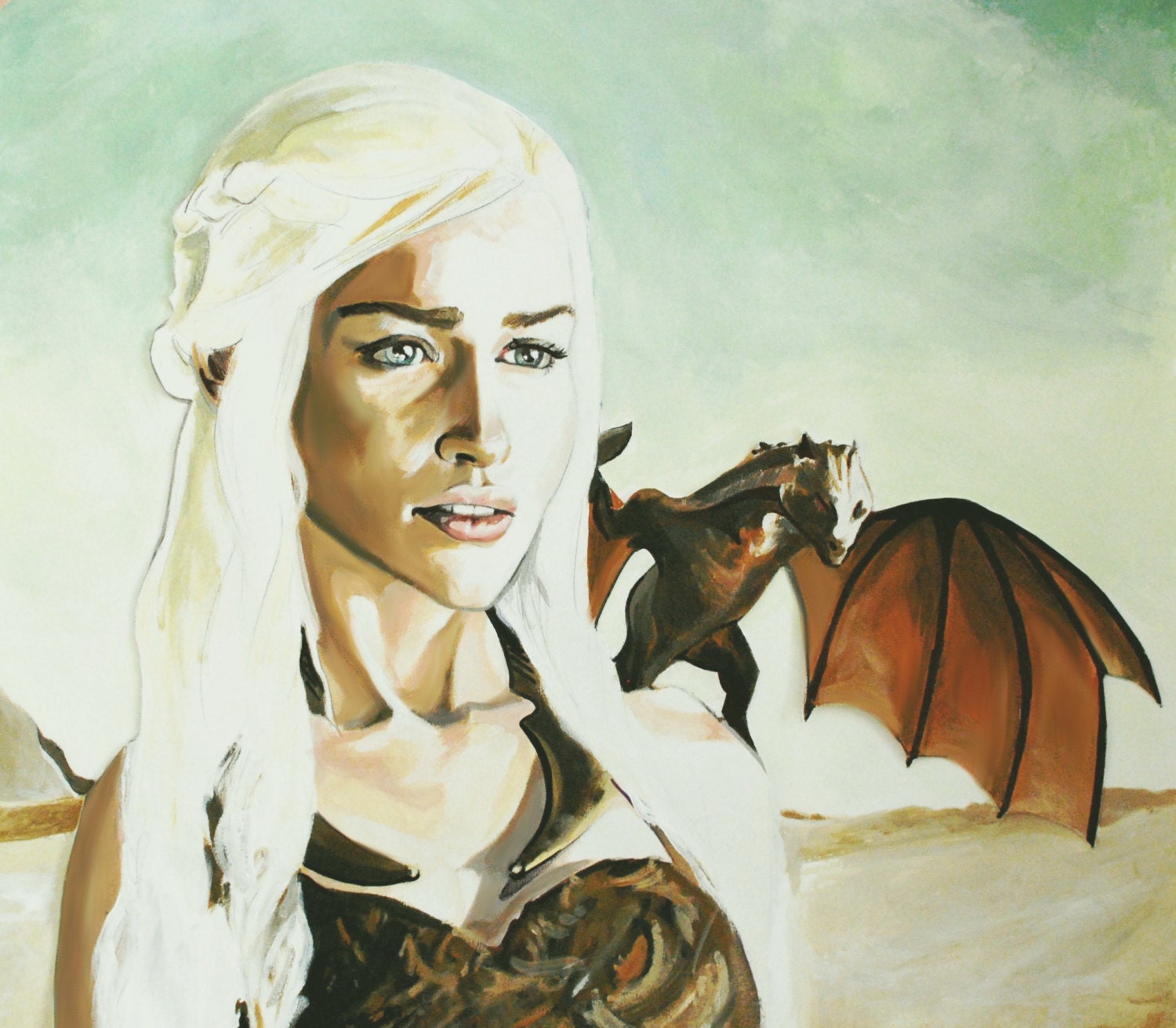 Khaleesi Game of Thrones Art Print