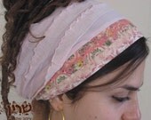 Light pink-FREE SHIPPING tichel,Hair Snood, Head Scarf,Head Covering,jewish headcovering,Scarf,Bandana,apron