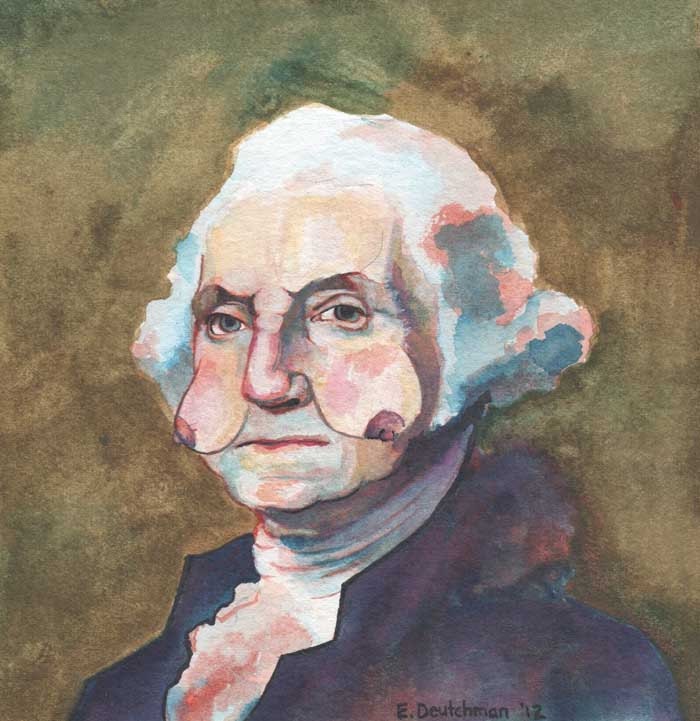 George Washington with Boob Cheeks
