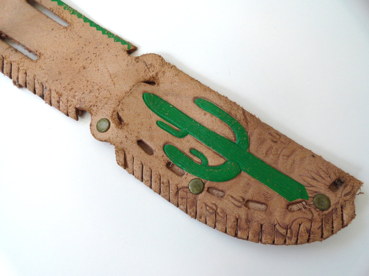 Leather Cactus Toy Knife Sheath
