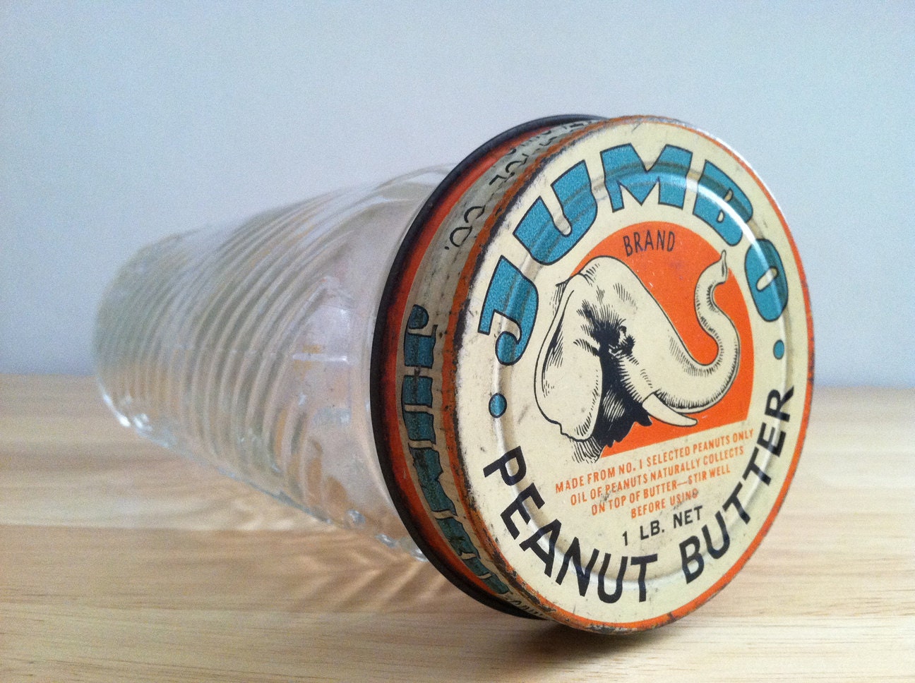Jumbo Peanut Butter Embossed Jar with by RedRavenCollectibles