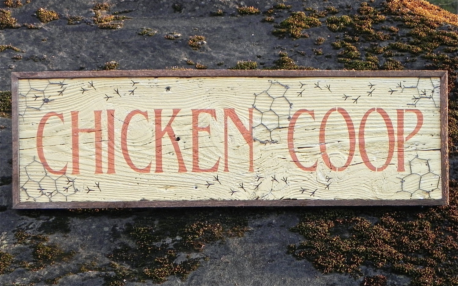 CHICKEN COOP sign -  Handmade Wood Signs - Farm and Ranch - Country - Indoor and Outdoor - Signage