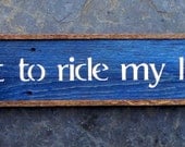 Bicycle Sign - Handmade Wood Signs -  Indoor and Outdoor Home Decor - Bike - Wall Hanging - I want to ride my bicycle