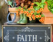FAITH - Handmade Wood Sign  - Vintage, Rustic -  Home Decor - Primitive Signs - Wall Decor