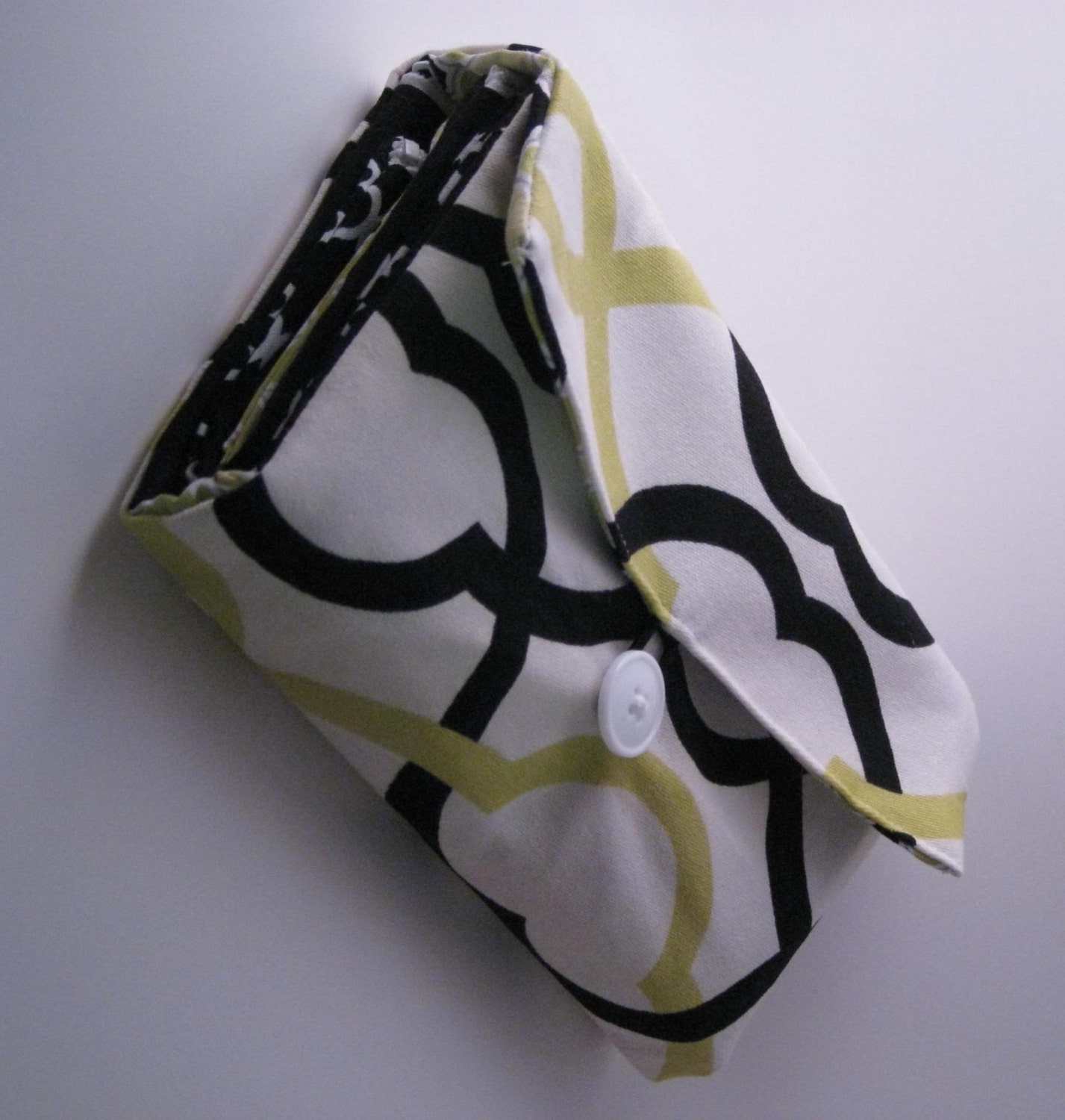 Lime Green and Black All purpose wallet for Cash Envelope Budgeting System of Coupons