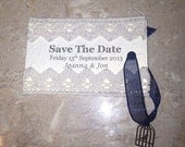 Vintage Style Bird Cage Charm Save The Date Fridge Magnet - Handmade