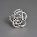 Its Complicated Abstract Statement Wire Flower Ring Sterling Silver Loops Big Modern Jewelry Sculpture Art Ring Gift for Her Fashion Girl