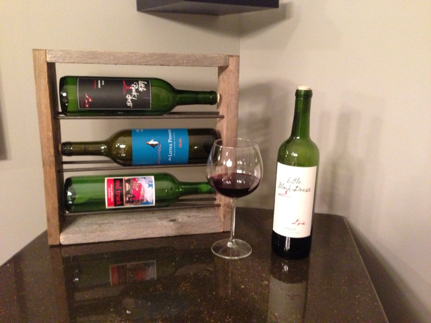 Reclaimed Wood Wine Rack