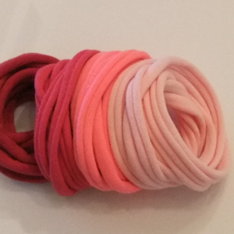 Upcycle Infinity Wrist Wrap , Womens Teens Infinity Necklace, T shirt Wrist Wrap Berry Colors